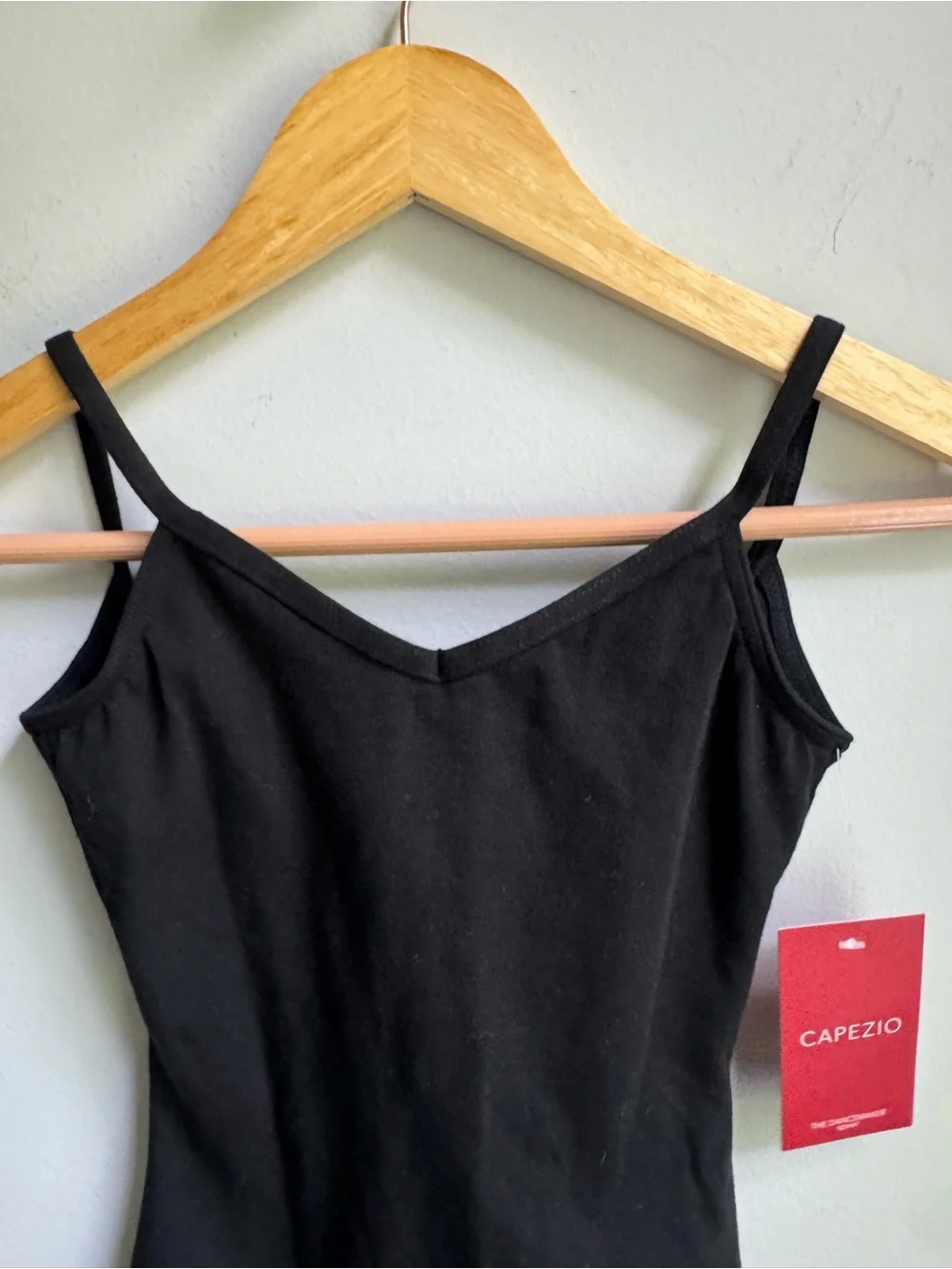 NWT Capezio Black Girls' Camisole Dance Leotard